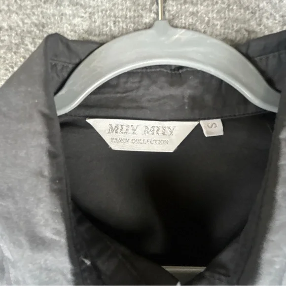 Black Star Embellished/ Embroidered Button Down Shirt Size S - Picture 4 of 12